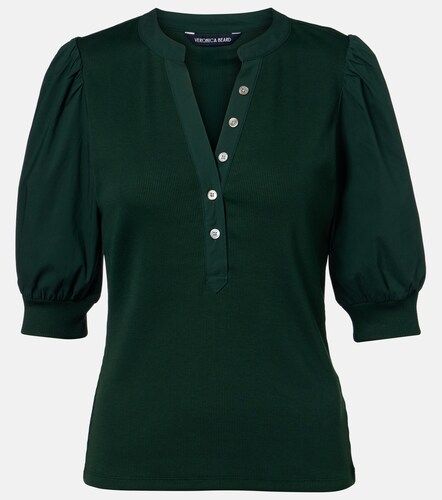 Coralee knitted cotton-blend top - Veronica Beard - Modalova