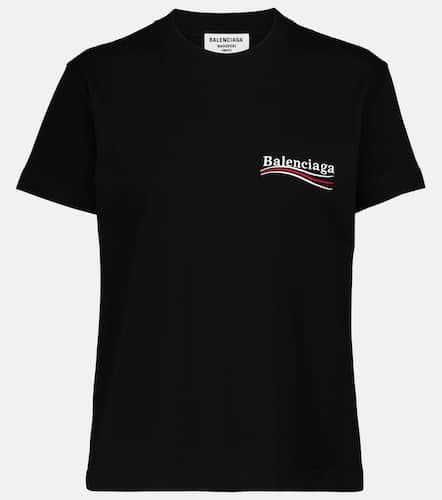T-Shirt aus Baumwolle mit Logo - Balenciaga - Modalova