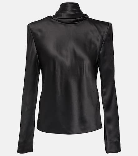 Saint Laurent Top in raso di seta - Saint Laurent - Modalova