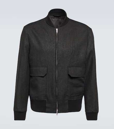 Lardini Linen bomber jacket - Lardini - Modalova