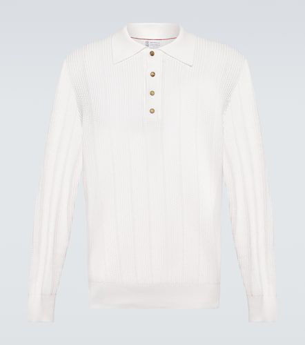 Cotton polo sweater - Brunello Cucinelli - Modalova