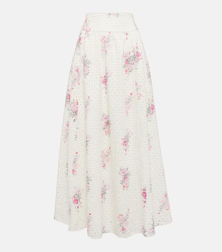 Falda larga Aventi de algodón floral - LoveShackFancy - Modalova
