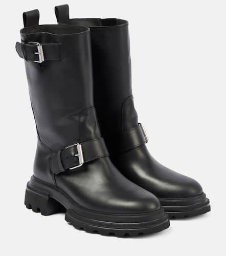 Hogan 10-Storey leather biker boots - Hogan - Modalova