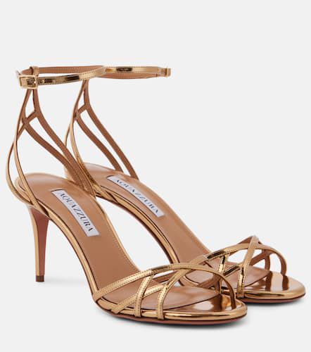 Sandalen All I Want 75 aus Metallic-Leder - Aquazzura - Modalova