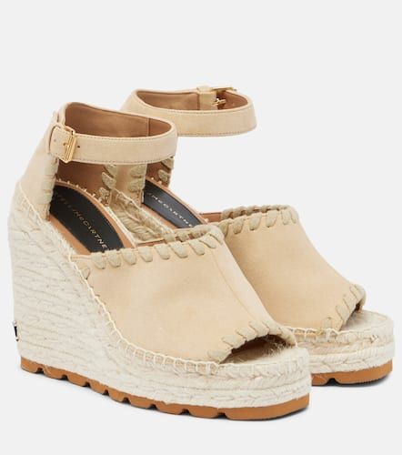 Espadrillas in suede sintetico con zeppa - Stella McCartney - Modalova