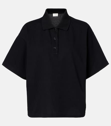 Cassandre cotton-blend pique polo shirt - Saint Laurent - Modalova