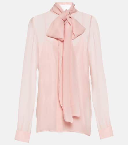 Costarellos Tie neck silk top - Costarellos - Modalova