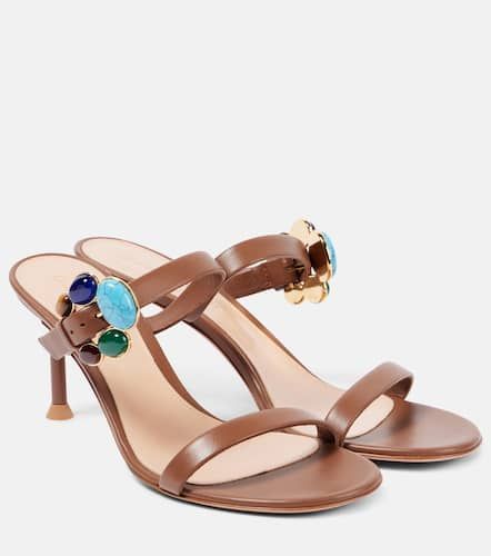 Verzierte Sandalen 70 aus Leder - Gianvito Rossi - Modalova