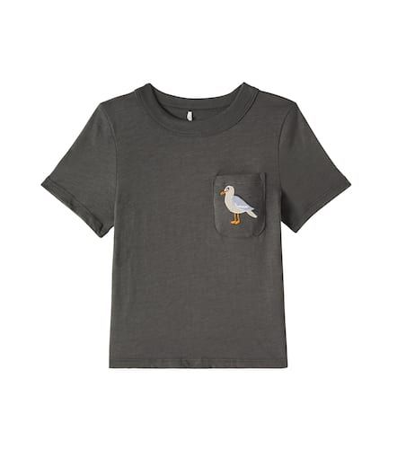 Seagull printed cotton jersey T-shirt - Mini Rodini - Modalova