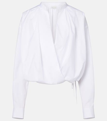 Draped cotton blouse - Dries Van Noten - Modalova