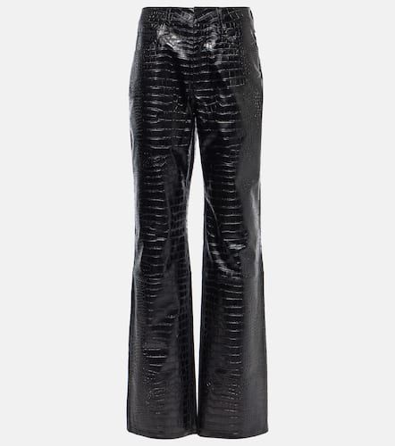 Bonnie croc-effect faux leather pants - The Frankie Shop - Modalova