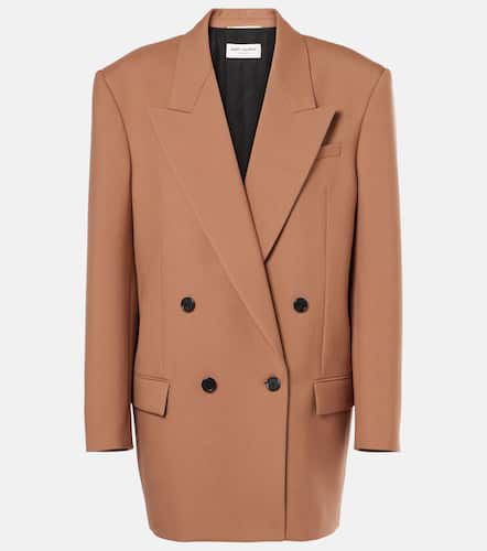 Blazer doppiopetto in gabardine di lana - Saint Laurent - Modalova