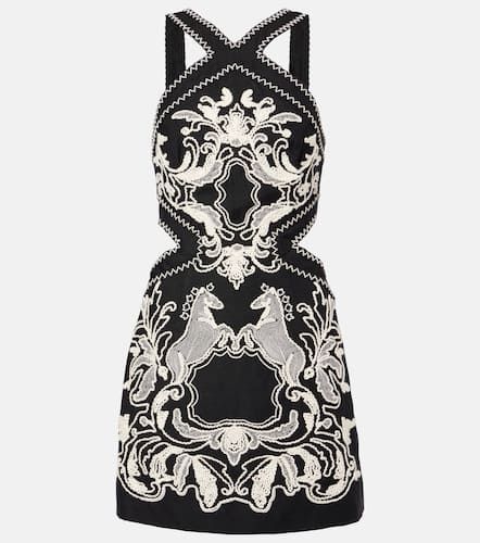 Robe Azera brodée en lin mélangé - Rebecca Vallance - Modalova