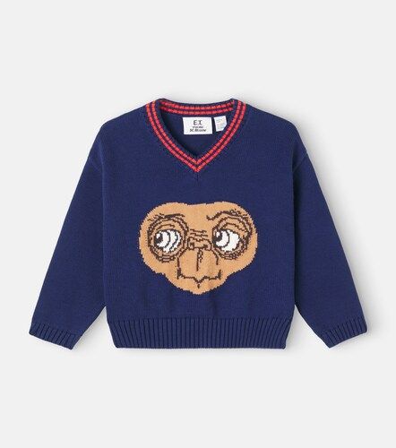 X E.T. - Pullover in cotone con intarsi - Mini Rodini - Modalova