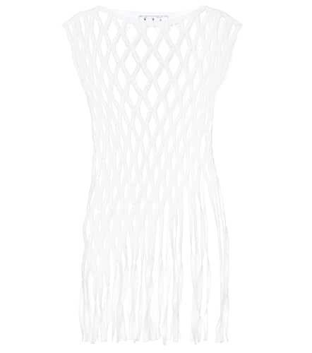 Top de macramé en mezcla de algodón - Off-White - Modalova