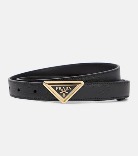 Triangle saffiano leather belt - Prada - Modalova