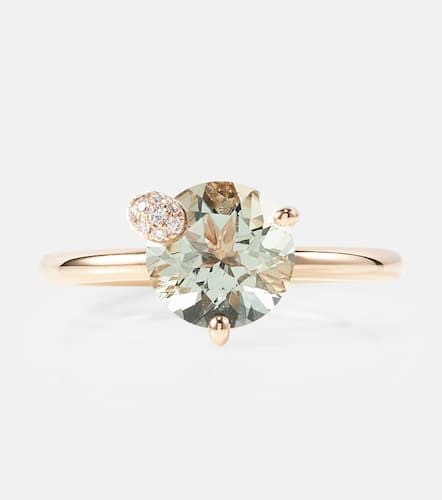 Kt rose gold ring with prasiolite and diamonds - Bucherer Fine Jewellery - Modalova