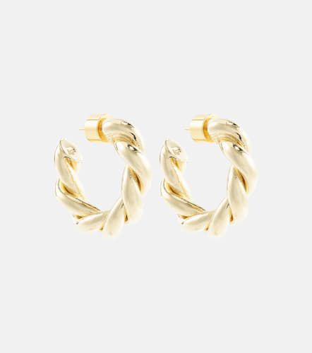 Double Twisted 10kt gold hoop earrings - Jennifer Fisher - Modalova