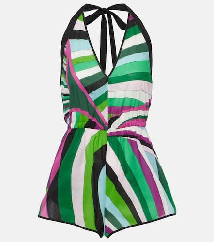 Iride halterneck cotton romper - Pucci - Modalova