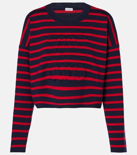 Anagram striped wool-blend sweater - Loewe - Modalova