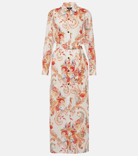 Floral cotton and silk shirt dress - Etro - Modalova