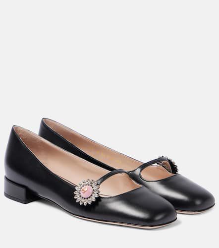 Verzierte Mary-Jane-Ballerinas aus Leder - Valentino Garavani - Modalova