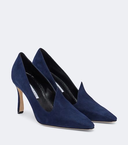 Pumps Maldite in suede - Manolo Blahnik - Modalova