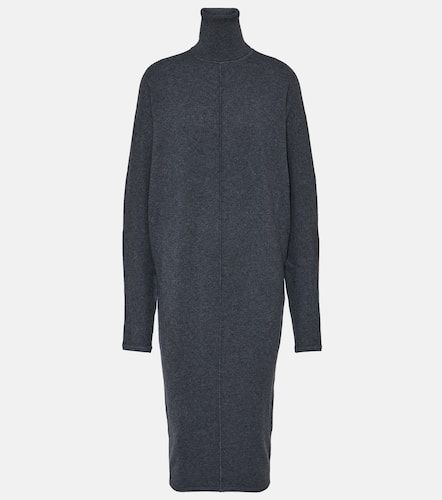 Vestido de cuello alto en mezcla de lana - Saint Laurent - Modalova