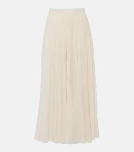 PlissÃ© cotton-blend maxi skirt - Toteme - Modalova