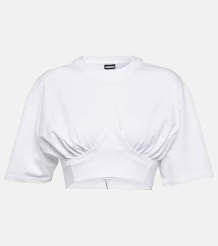 Le T-shirt Caraco cotton-blend crop top - Jacquemus - Modalova