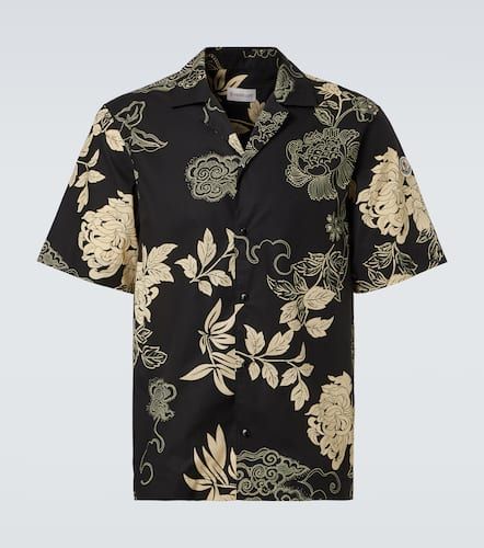 Camisa de popelín de algodón estampada - Moncler - Modalova