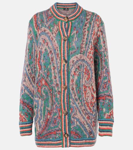 Paisley mohair-blend jacquard cardigan - Etro - Modalova