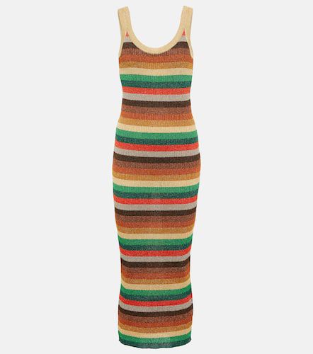 LurexÂ® striped midi dress - Valentino - Modalova