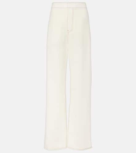 AlaÃ¯a High-rise wool-blend wide-leg pants - Alaia - Modalova