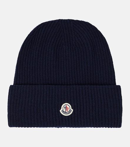 Moncler Logo wool beanie - Moncler - Modalova