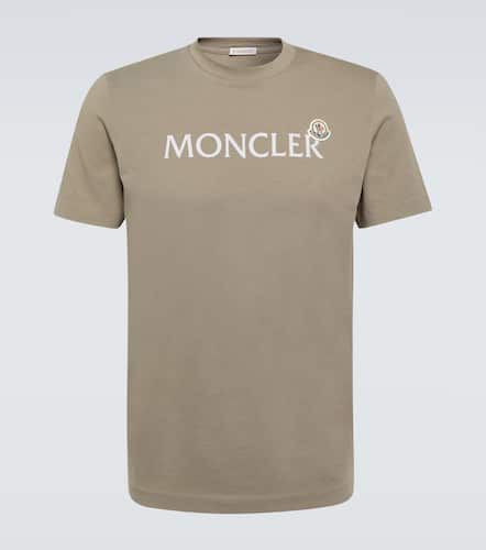 Camiseta de jersey de algodón con logo - Moncler - Modalova