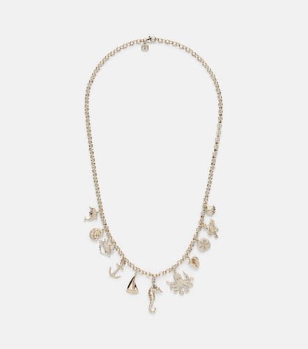 Kt charm necklace with diamonds - Sydney Evan - Modalova