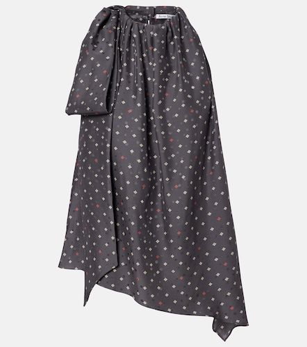 Top asimétrico de seda con lazada - Acne Studios - Modalova