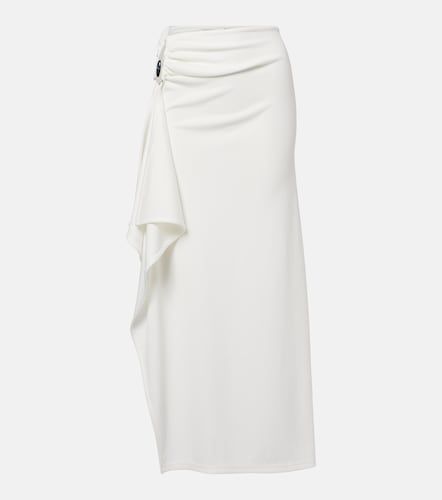 Ribbed-knit draped maxi skirt - Christopher Esber - Modalova