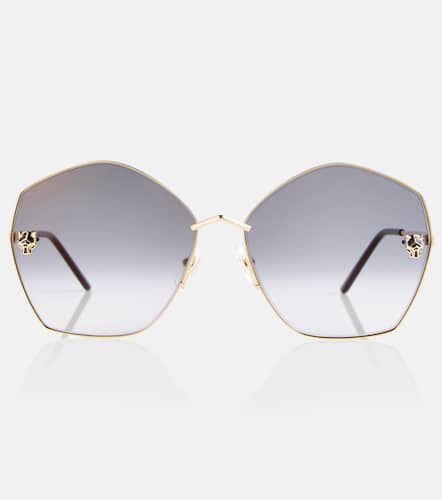 PanthÃ¨re de Cartier oversized sunglasses - Cartier Eyewear Collection - Modalova