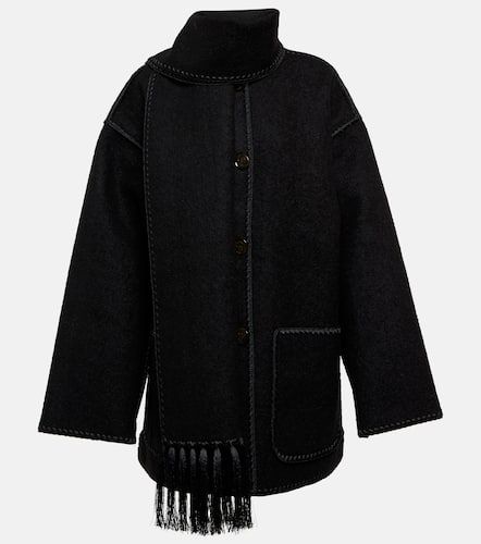 Embroidered wool-blend scarf jacket - Toteme - Modalova