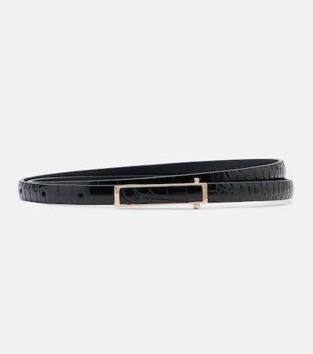 Croc-effect patent leather belt - Tom Ford - Modalova