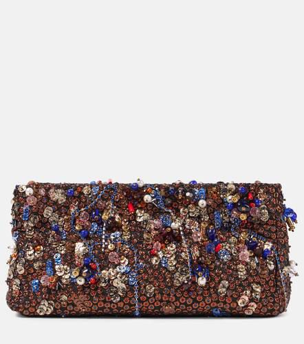 Verzierte Clutch aus Satin - Dries Van Noten - Modalova