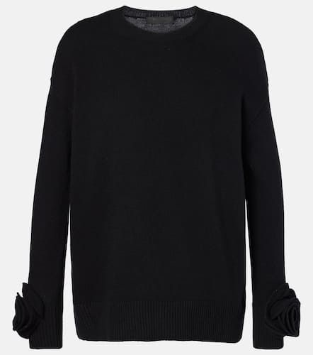 Floral-appliquÃ© wool sweater - Valentino - Modalova