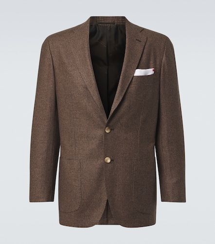 Prince of Wales check virgin wool blazer - Kiton - Modalova
