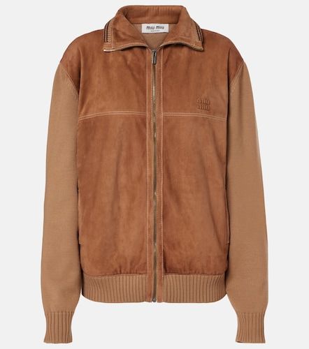 Miu Miu Leather jacket - Miu Miu - Modalova
