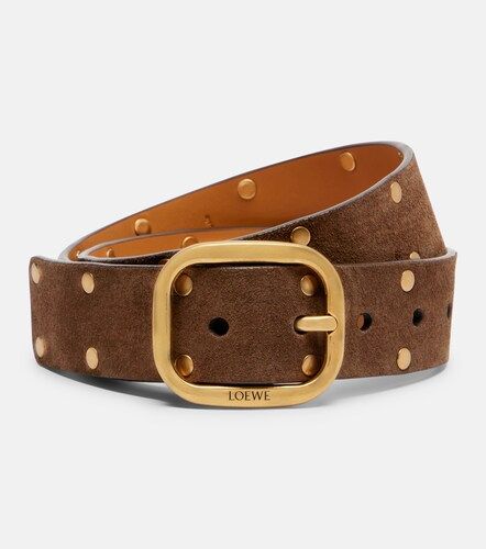 Cinturón de ante con tachuelas - Loewe - Modalova