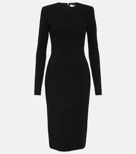 Robe midi en crêpe de laine - Victoria Beckham - Modalova