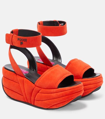 Ami suede wedge platform sandals - Pucci - Modalova