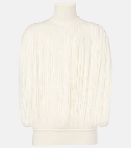 AlaÃ¯a Fringed wool turtleneck sweater - Alaia - Modalova